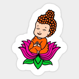 Flower Budha Sticker